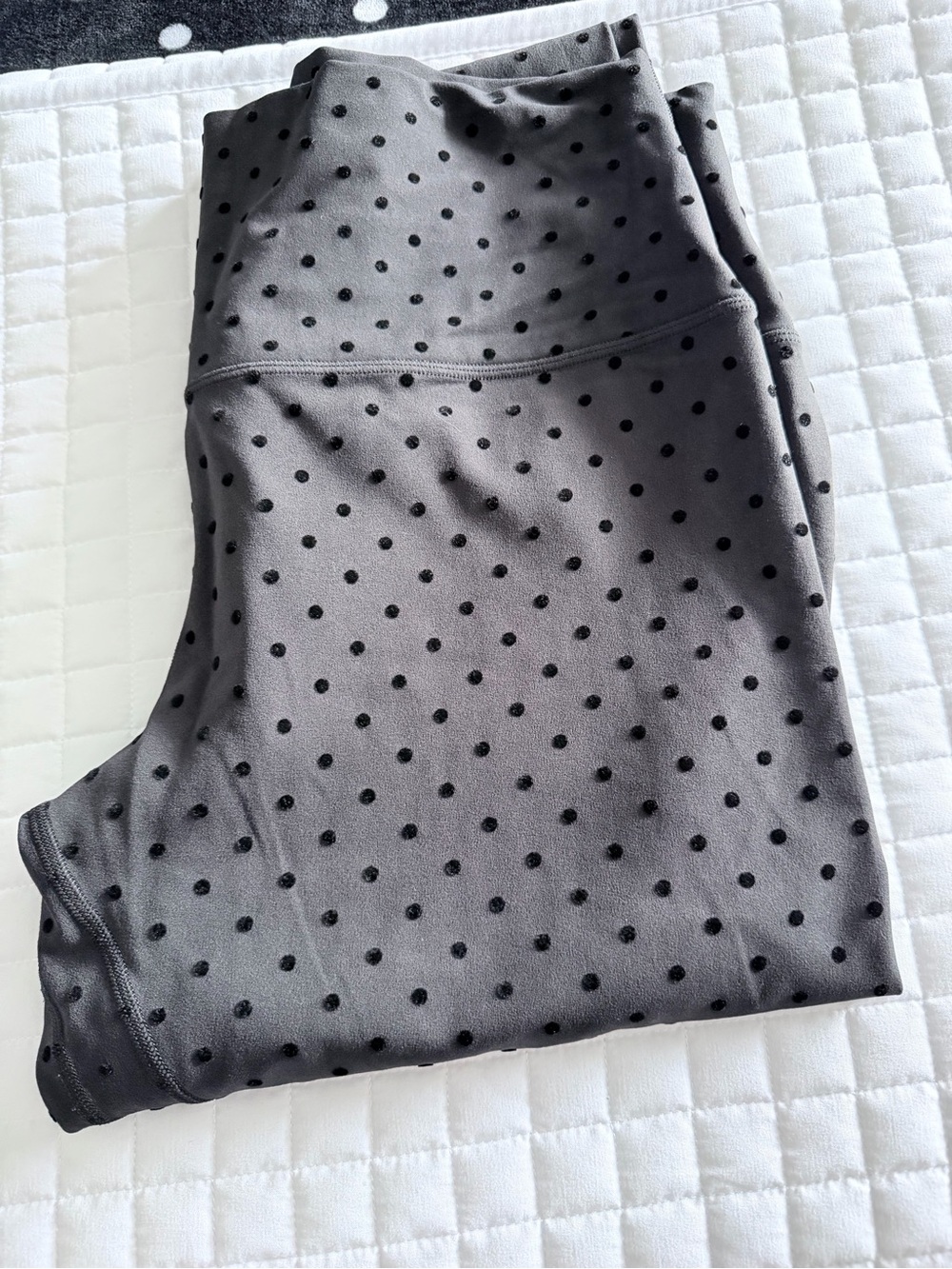 EUC Lululemon Align Polka Dot Flocked leggings